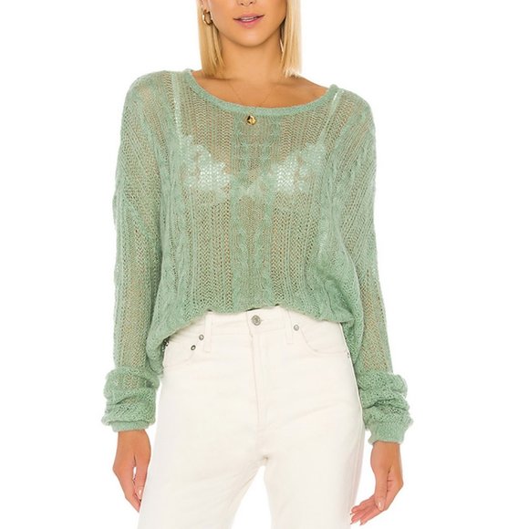 Free People Sweaters - Free People Mint Fresh Combo Angel Soft Sweater XS